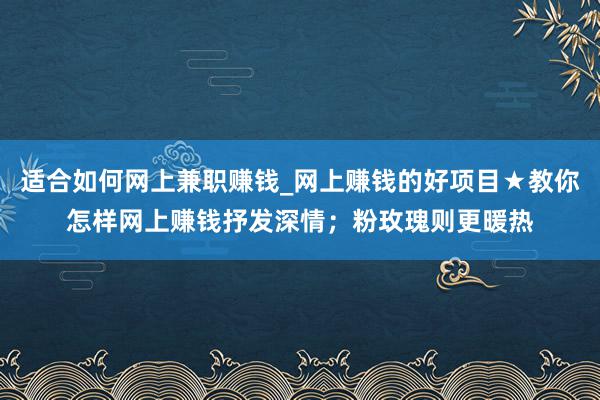 适合如何网上兼职赚钱_网上赚钱的好项目★教你怎样网上赚钱抒发深情;粉玫瑰则更暖热